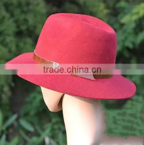 wool mens headwear fedora hat