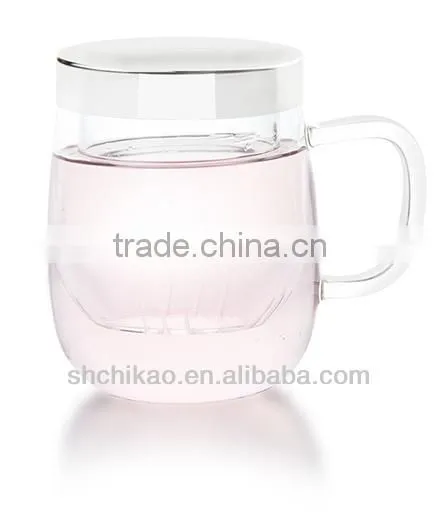 tea cup with strainer with lid