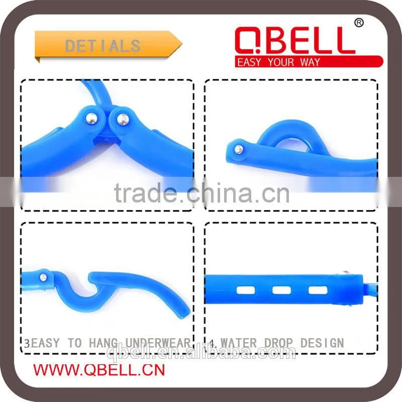 Multi-function Plastic Travel Expandable Folding Clothes Hanger/Plastic Folding Clothes Hang/Travel Clothes Hanger