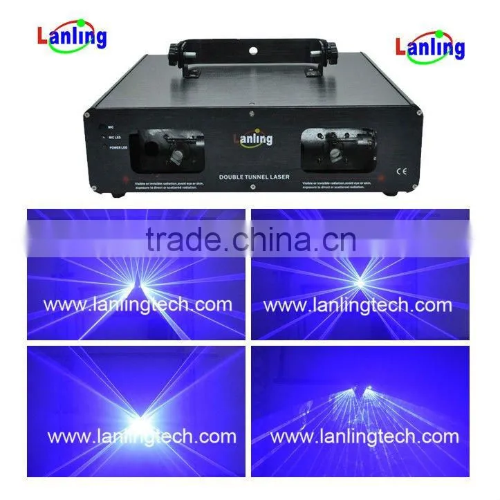Double blue 450nm DPSS dj disco party laser stage lighting