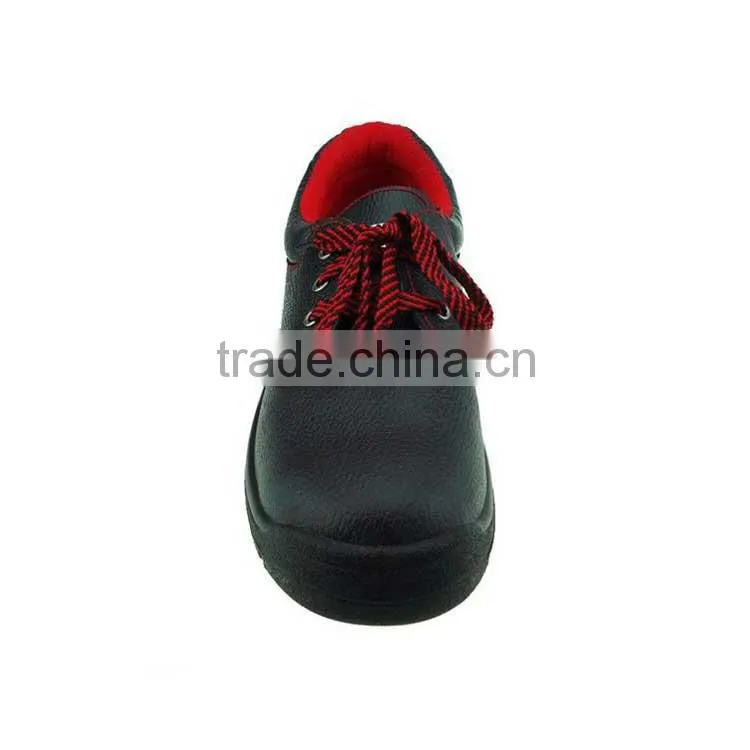 steel toe industrial working leather safety shoes