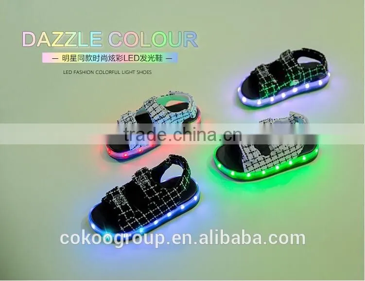 light up sandal shoes 2016 new style fashion shoes