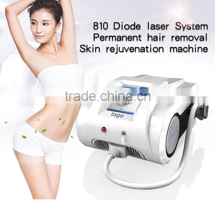 Big spot size portable diode laser 810 hair removal machine/ laser hair removal machine