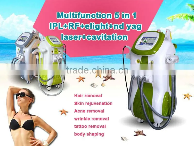 Factory price!!! 5in1 ipl/rf/laser/led/pdt/e light for sale