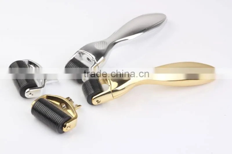 2016 hot 1200 needles body roller 3in1 derma cosmetic roller kit for dermatology