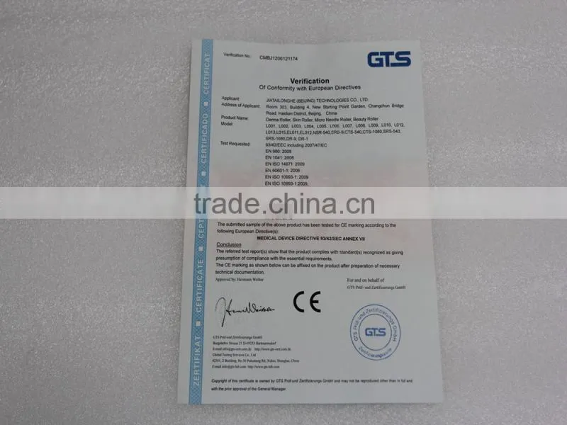 New BIO Electric derma roller DNS Galvanic micro needle therapy skin juvenation