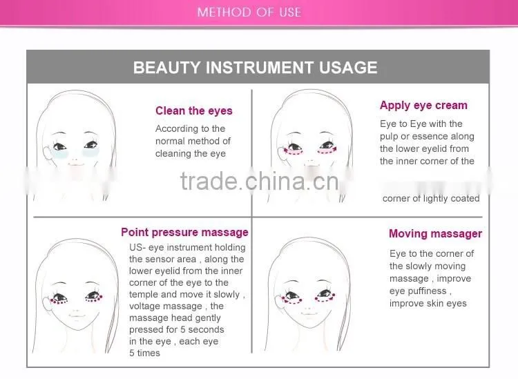 Smart christmas gift Import anion anti wrinkle eye massage