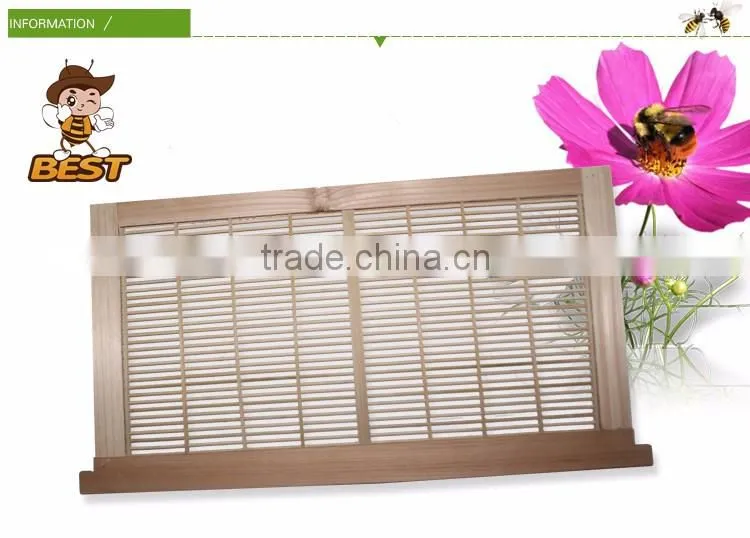 Beekeeping Fir Wood Frame Bamboo Sticks Vertical Queen Excluder