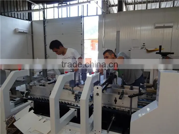 new design automatic folder gluer machine, paper box folding machine