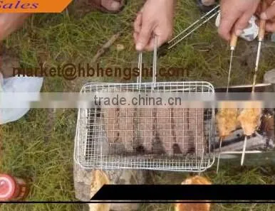 Round galvanized barbecue grill wire mesh / BBQ Grill Netting price (factory)