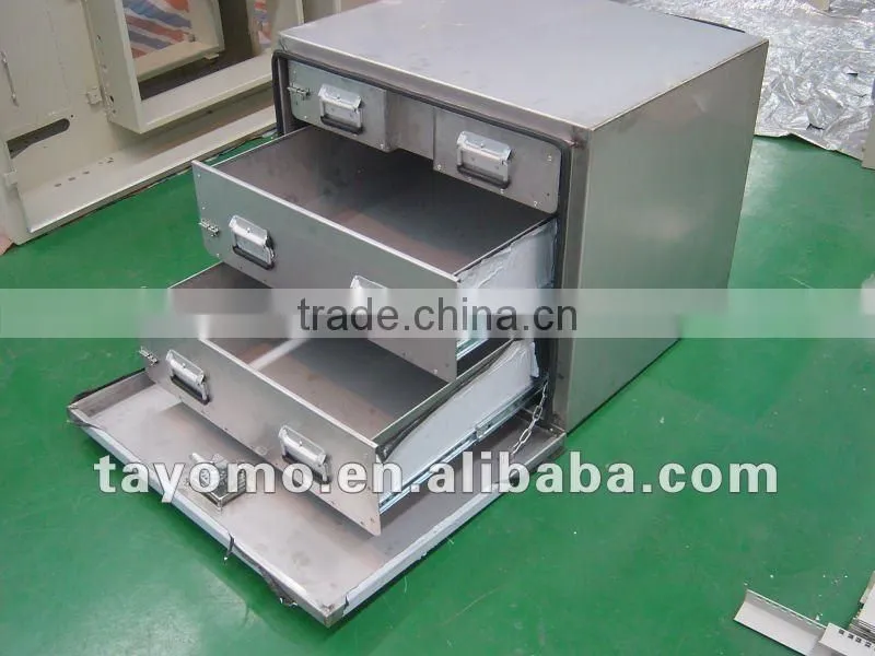 Stainless Steel Tool Box with 3 Drawers