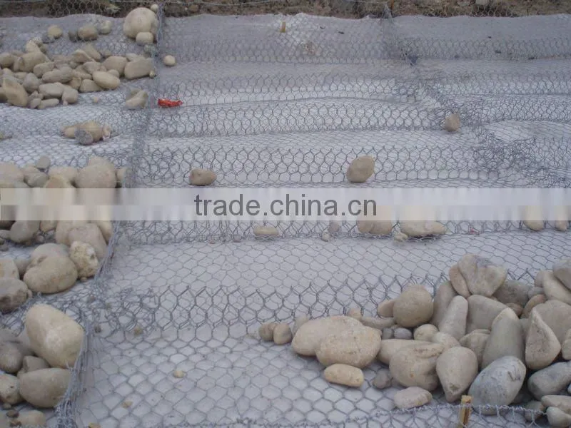 1x1x2meters Hot Dipped Galvanized Gabion Box Mesh As Cage for stone