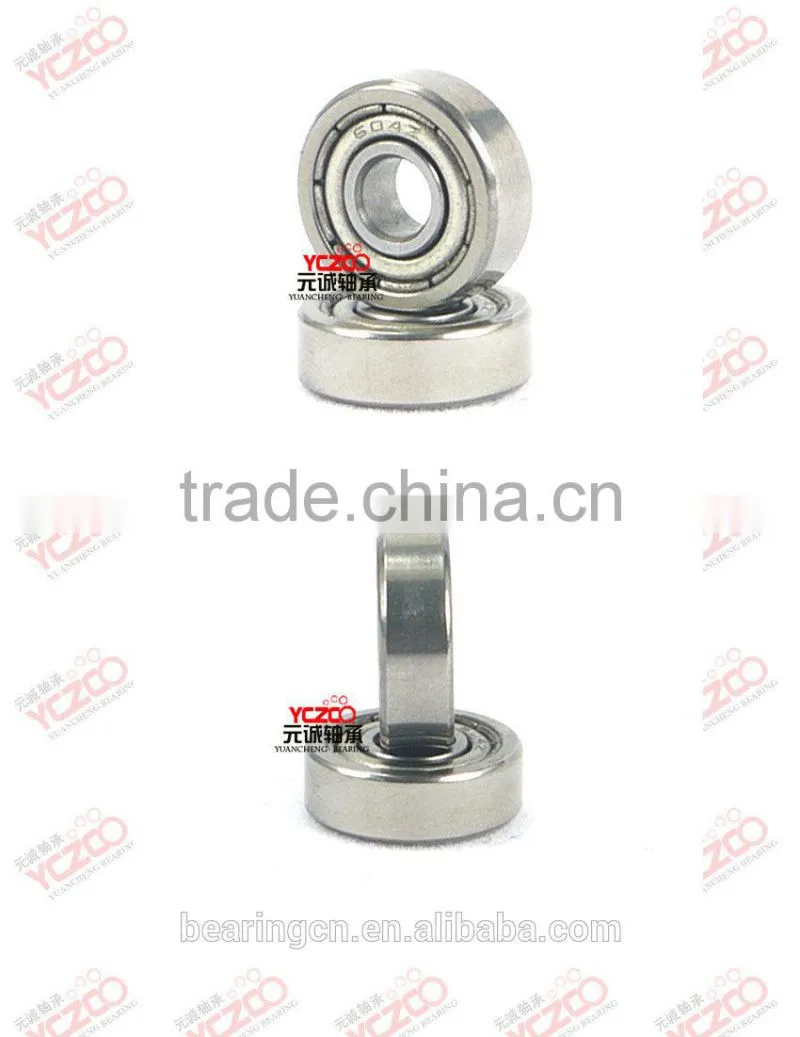 Small size bearing Deep groove ball bearings 604-zz