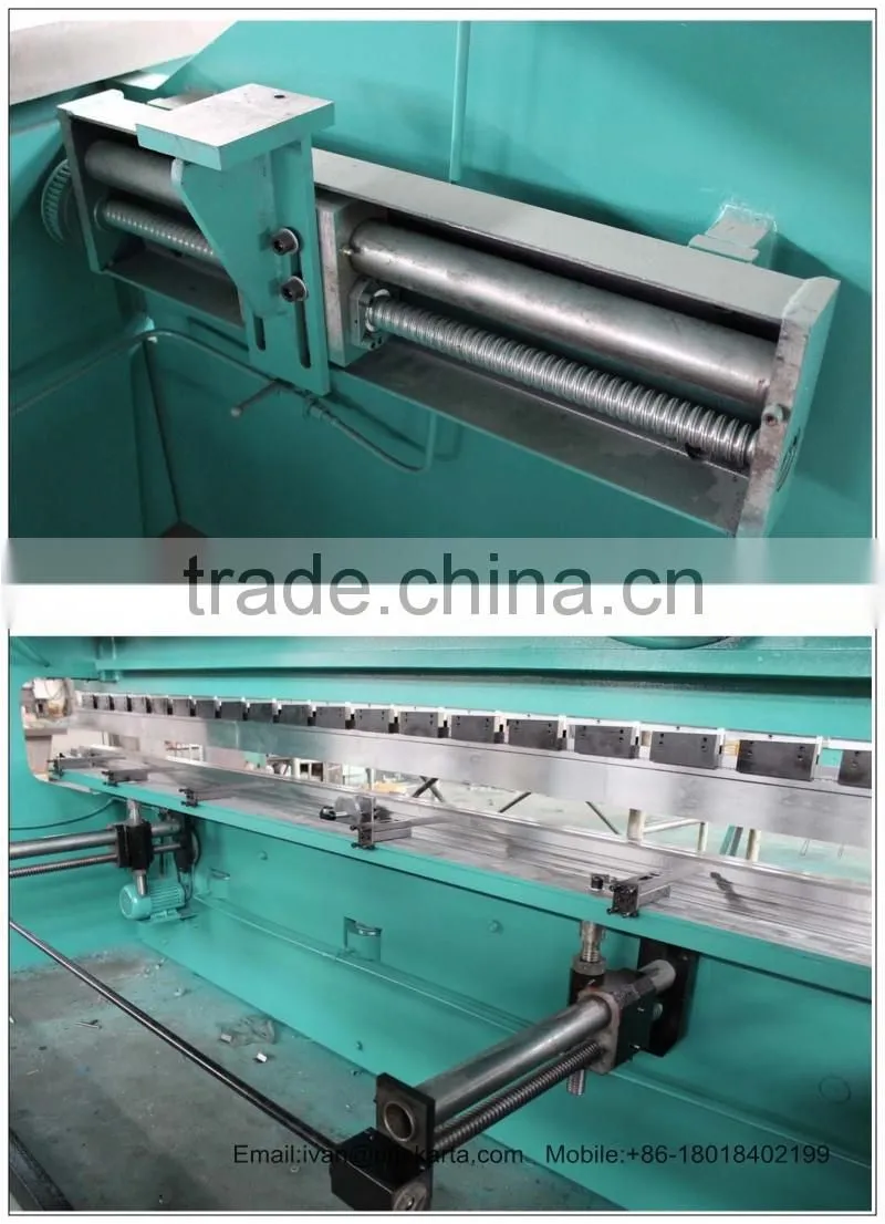 2015 NEW WC67Y-200T3200 hydrulic plate semi-automatic press brake bending machine manufacturer