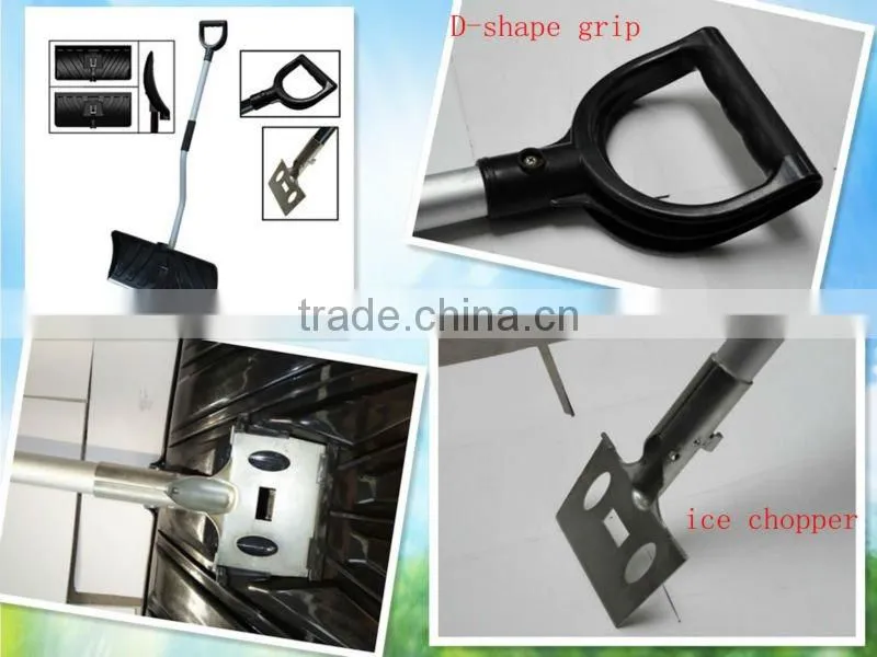 Plastic snow pusher