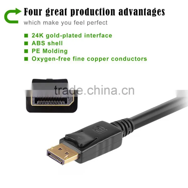 High Speed Hot - Selling Voxlink Turn DP into HDMI(4K*2K)/VGA+Aduio Adapter Cable