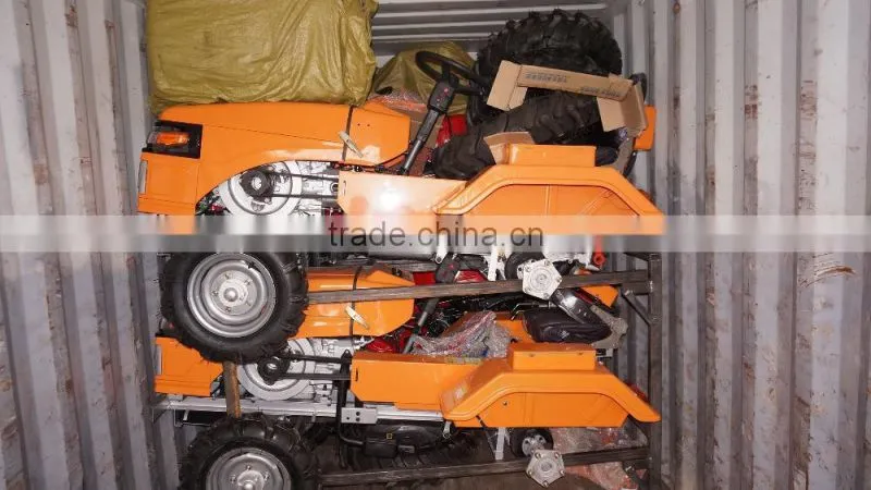 factory cheap price new type 12hp to 18hp 2wd multifunction mini tractor with rotary tiller