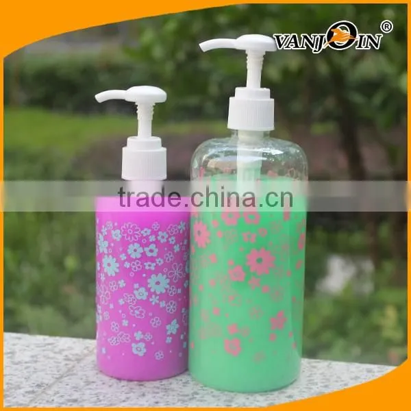 618ML HDPE Pump Spray Plastic Pot for Shampoo/Shower Gel
