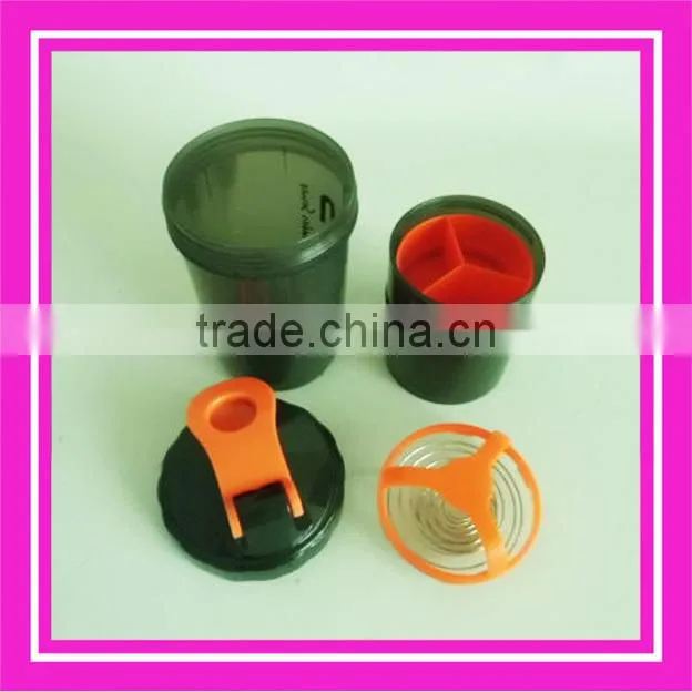 3 in 1 shaker bottle & plastic shaker bottle & 500 ml spider shaker bottle