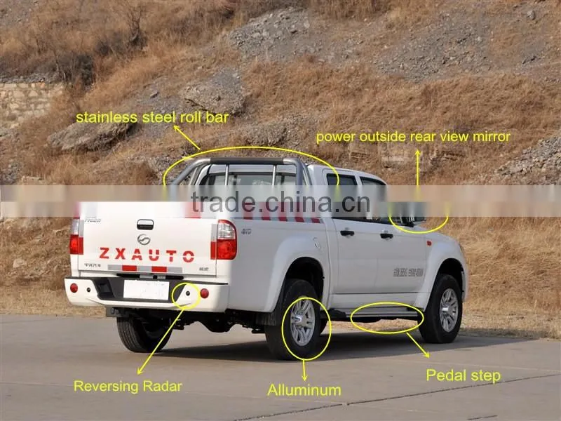 China 4x2 diesel pickup single cabin