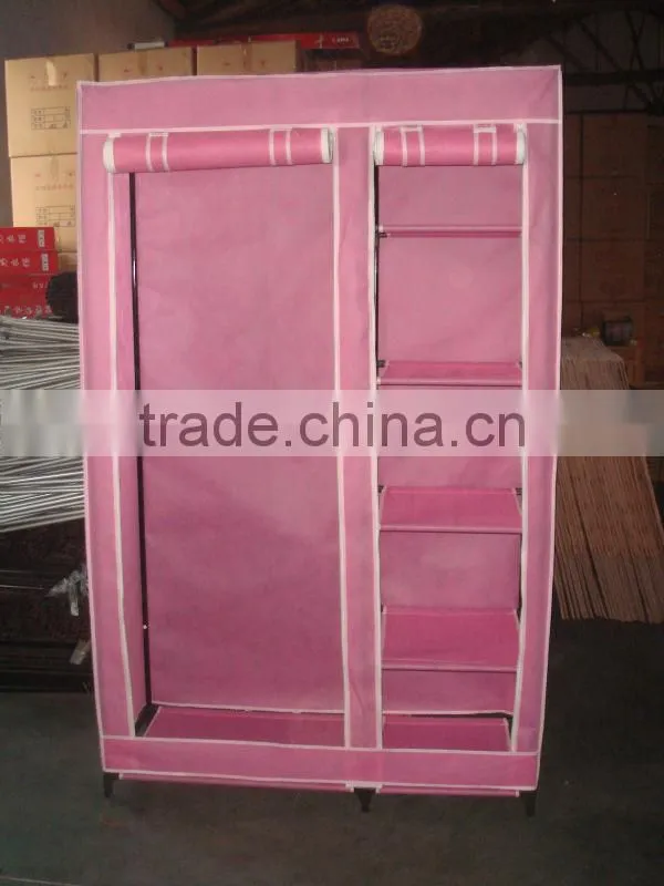 New design canvas wardrobe, clothes storage cabinet