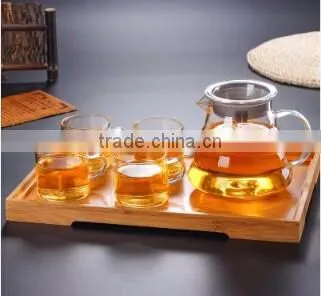 21oz Borosilicate Teapot Tea Infuser Heat Resistant Teapot Set For Tea Display, Tea