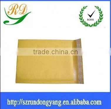 golden yellow Self-adhesive kraft paper foil bubble Courier bags
