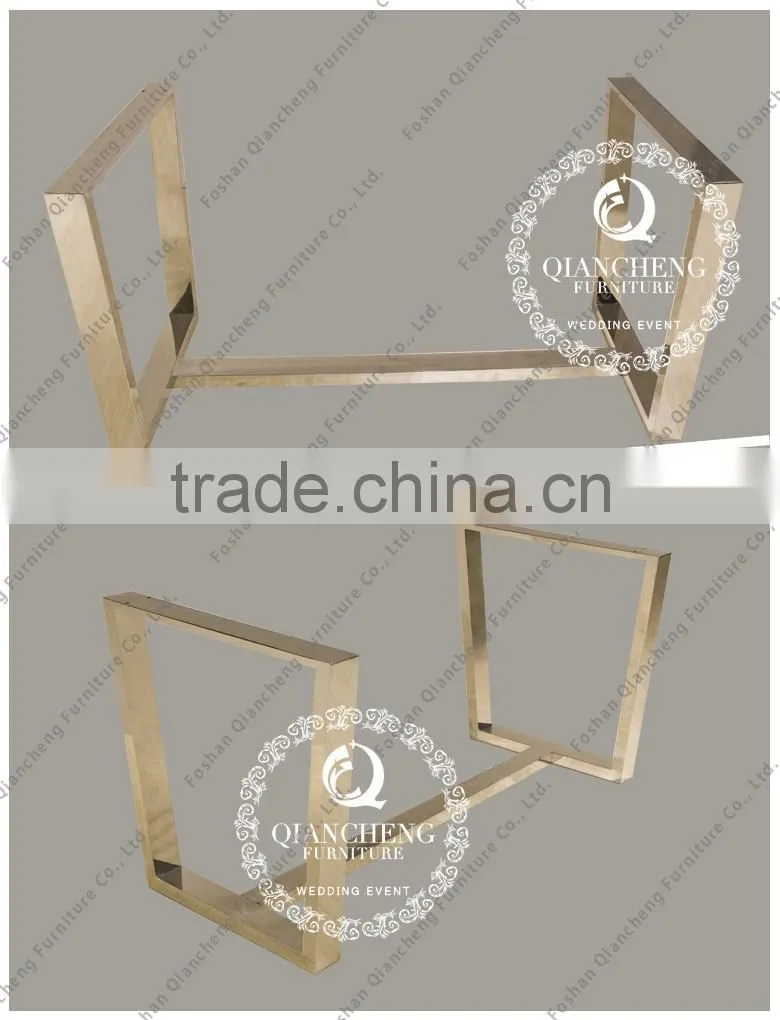 2017 stainless steel dining table designs foshan shunde furniture