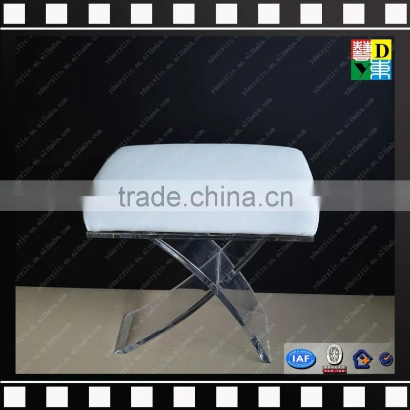 Popular design acrylic durable shower chair PMMA plastic bright colored chairs from china manufacturer