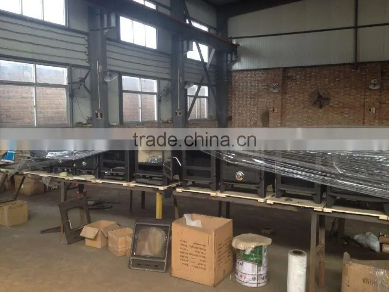 Factory direct selling cast iron wood burning stove with oven ,antique wood burning stove