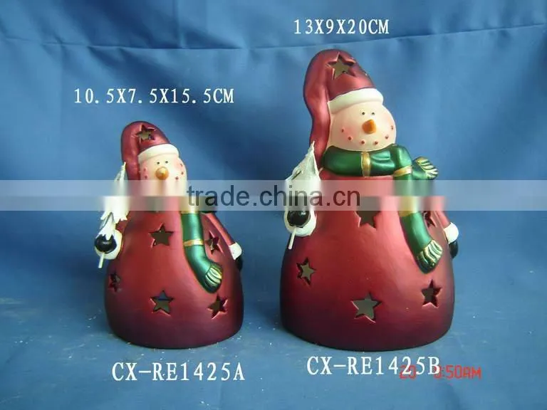 polyresin snowman figurine;realistic large polyresin figurine