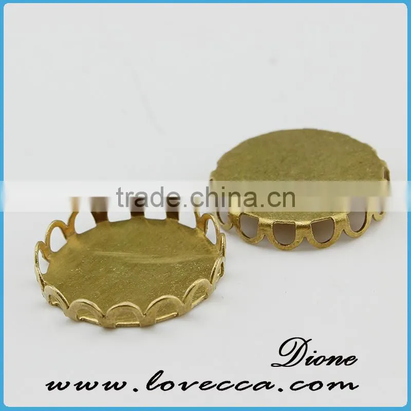 Gold alloy gemstone pendant setting,Wholesale gold metal blank pendants