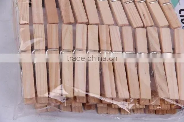 50pc wooden cloth clips rectangular clothespin