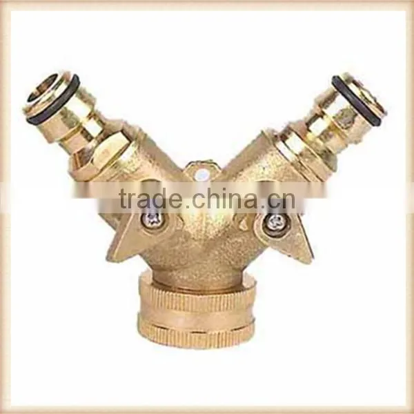 Zinc Y connector with valve