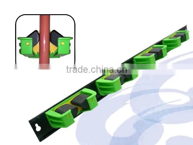 Professional Patent Garden Mop Tool Holder Rack with screw fixed plate
