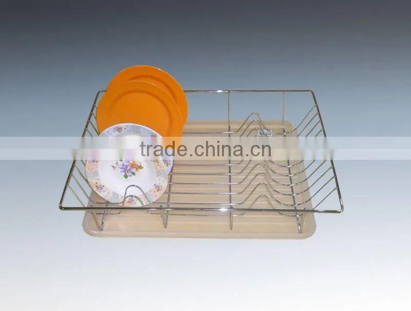 548-35 Kitchen Rectangle Coloring Metal Wire Dish Drying rack