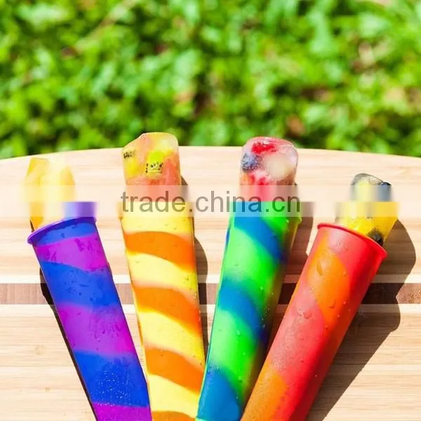 LFGB approved BPA free silicone popsicle molds, silicone ice pop molds