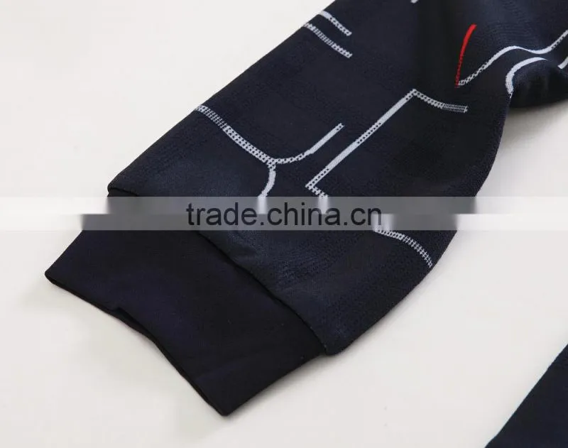 Men's Long sleve v-neck fashion T-shirt