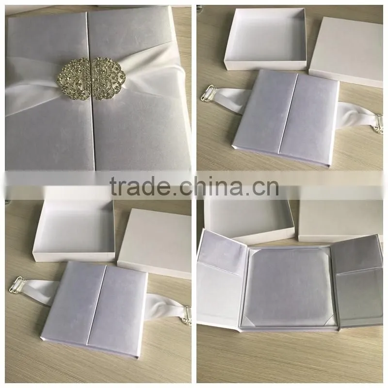Romantic pure light purple carton wedding gift box raw material satin surface