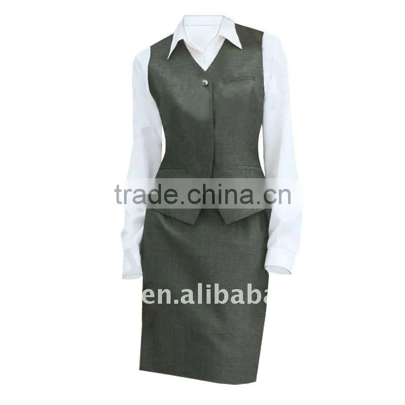 High Quality Standard Fast Delivery ladies office hotel working staff uniform Wholesaler from China