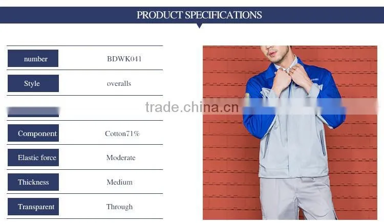 OEM Design Factory Unisex Work Wear Working Men's Work Clothes