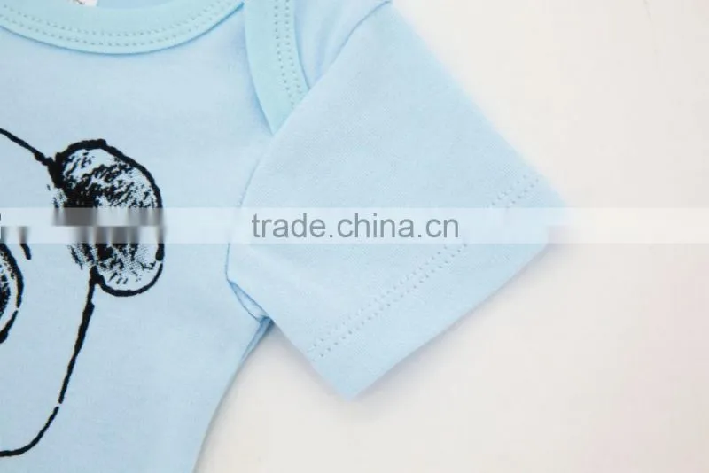 Top Sale Infant Clothes Short Sleeve Cute Animal Baby Rompers For Boy