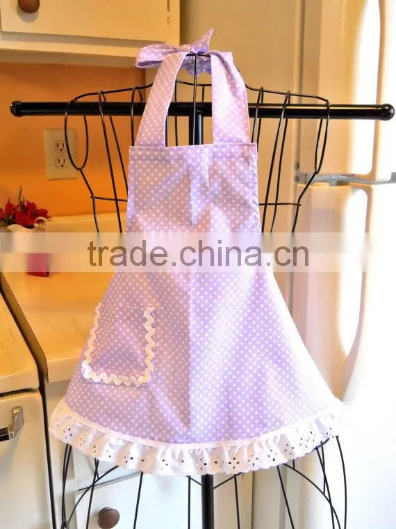 100% Cotton Baby Clothes Factory Direct Wholesale Baby Girls Polka Dot Aprons Lovely Bib for Kids
