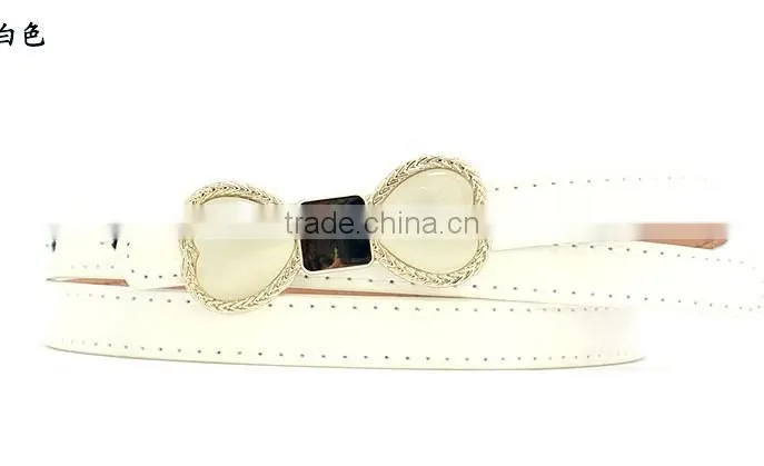 New candy color Painting PU Leather Women Belt Kinds Of Collocation Dresses Belts For Women