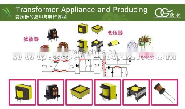 EE19 miniature current transformer,horizontal,pin5+5