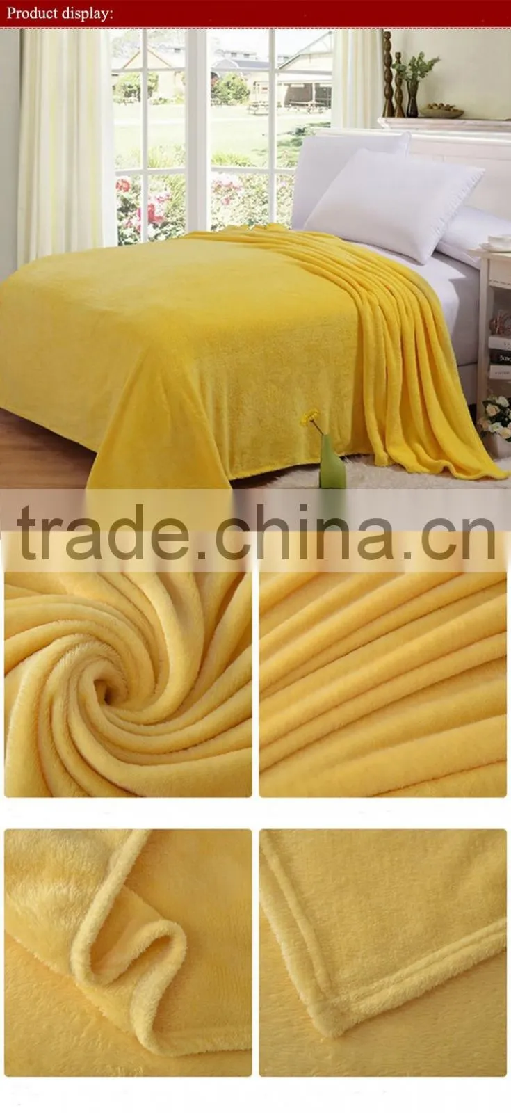 Bed sheet flannel blanket plush baby blanket gray