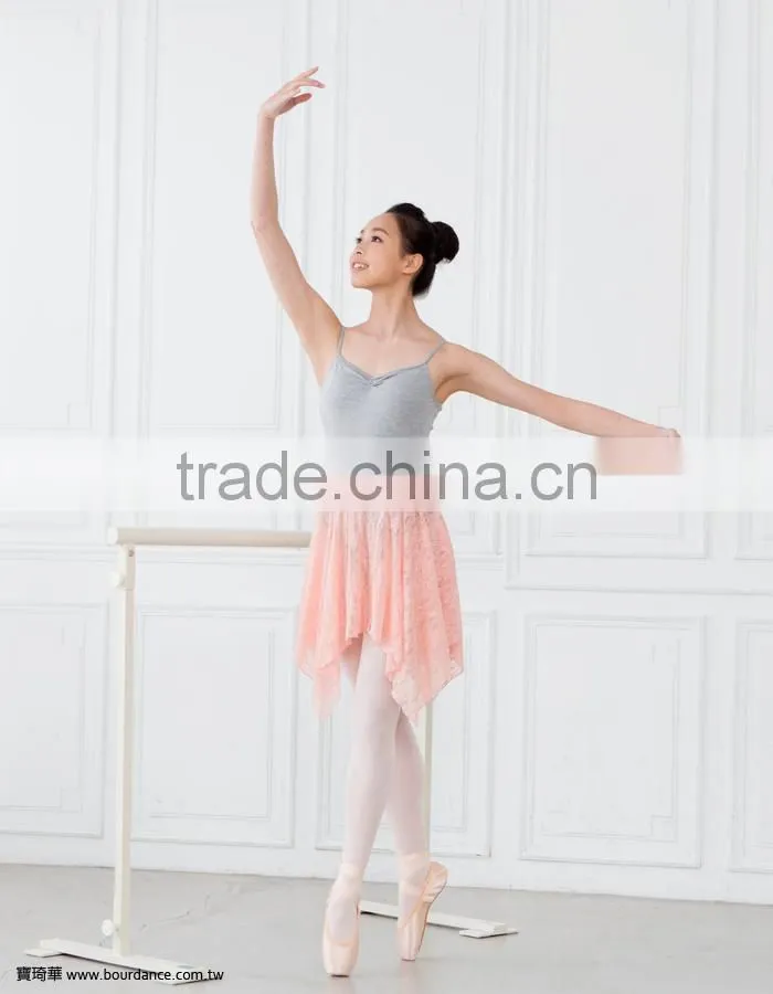 Adult asymmetrical lace dance skirt