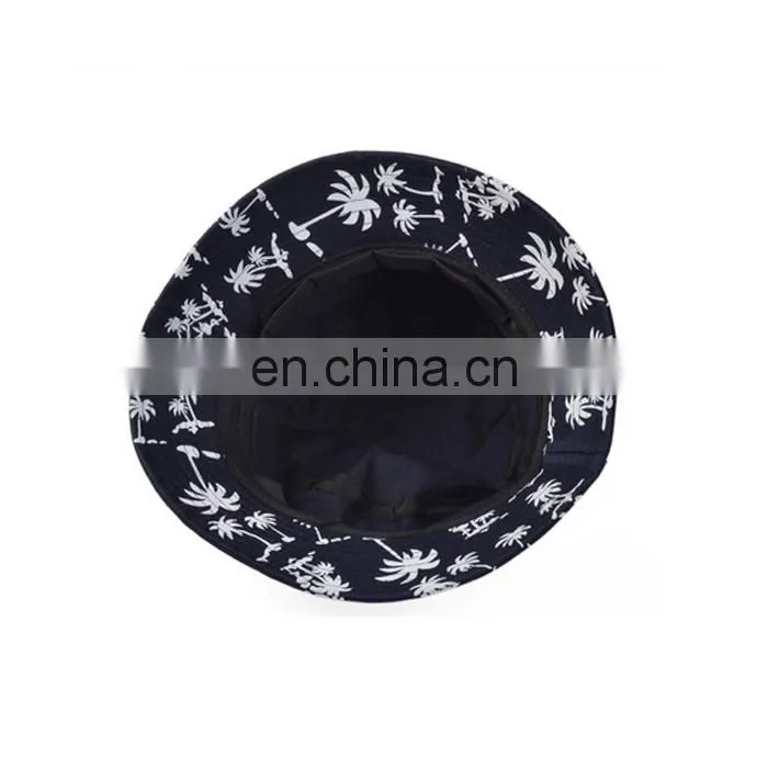 Colorful kids plain bucket hats with drawstring