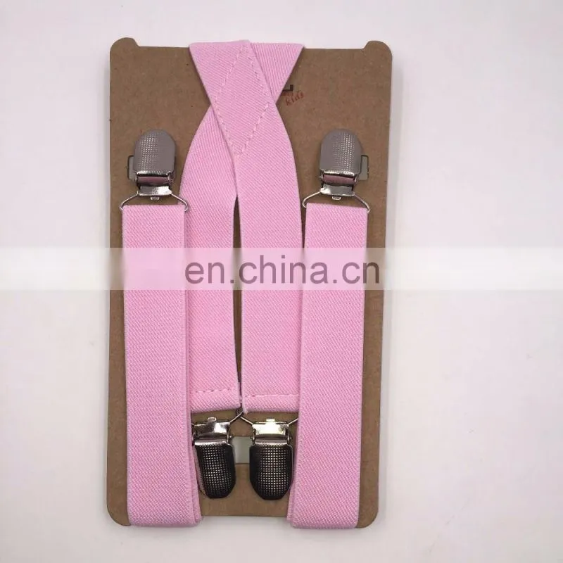 wholesale low MOQ cheap 2.5cm elastic suspenders