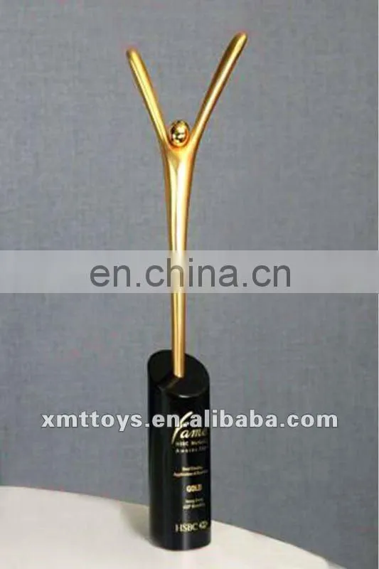 sports gold plate metal trophy cup